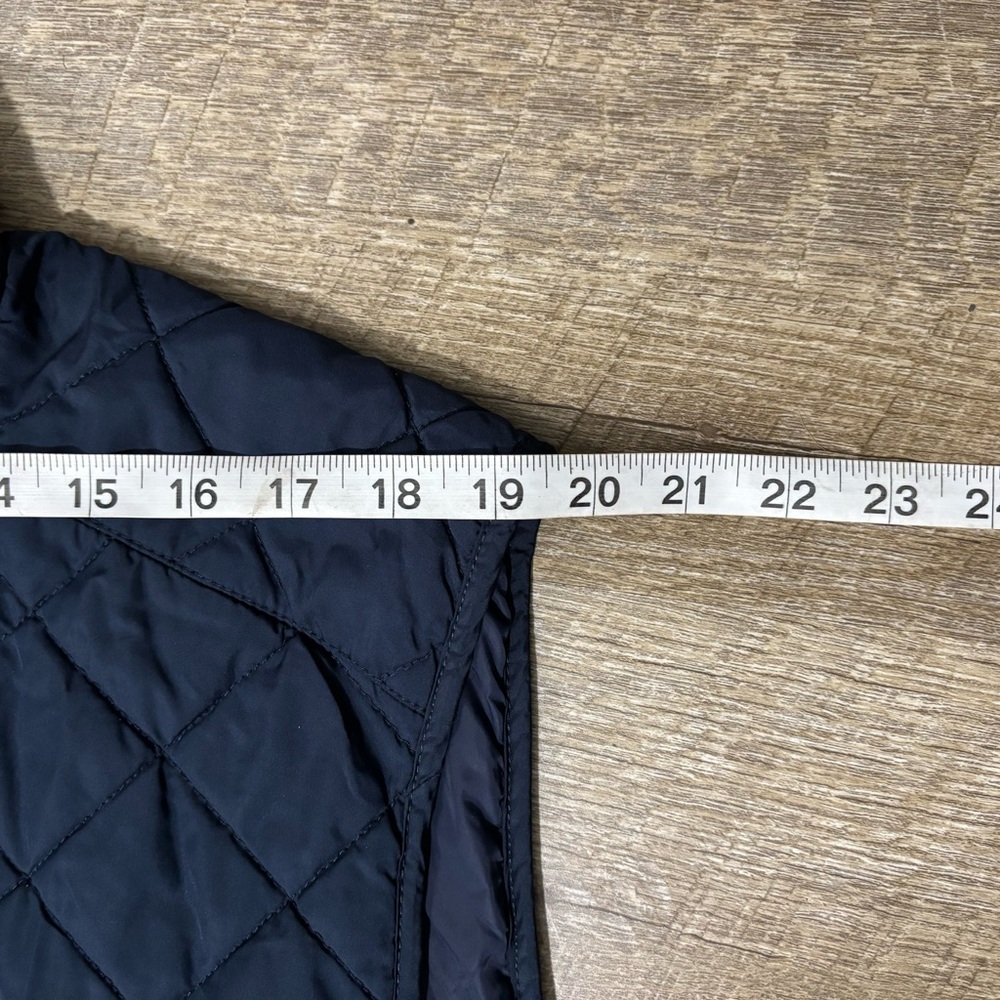 Polo Ralph Lauren Vest Men's XXL Navy Quilted Puffer Utility Corduroy Collar - Picture 7 of 7